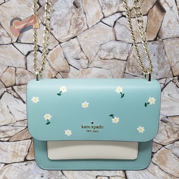 #bagsavenue fast ship purse Remi Daisy Embroidered Chain Crossbody kate spade - Picture 10 of 11
